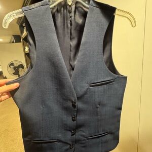 Bar III Navy Slim Fit Vest